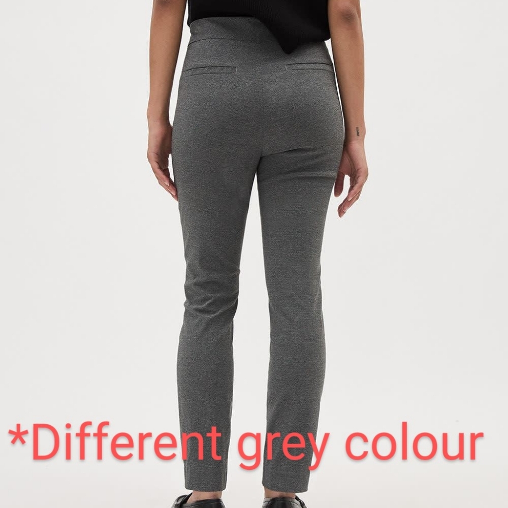 RW & Co. High-Rise City Ankle Length Legging Pant (Solid Grey Size L)